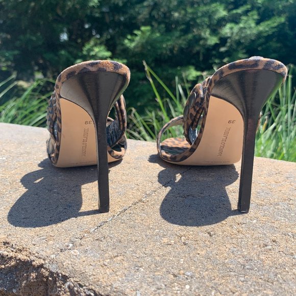 Manolo Blahnik Rocco Studded-toe Heeled Sandal in - Picture 4 of 11